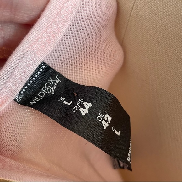 Wildfox Sweat Tie Front Workout Tank Top- Blushing Bride (Pink)- Size Large- NWT - Picture 6 of 8